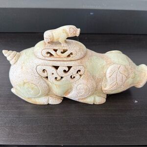 Vintage Jade Chinese Incense Burner